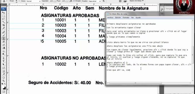 Cómo falsificar notas